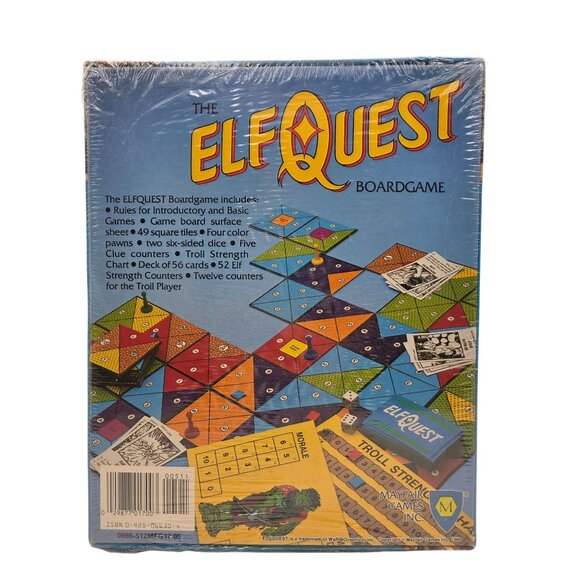 The Elfquest Boardgame Fantasy Adventure Sealed Box Damage to Corner 1986 - Picture 2 of 8